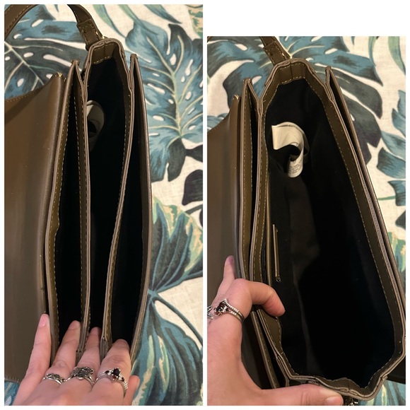 Zara Tan Taupe Faux Leather Wolf Crossbody Bag Purse FLAWS READ - Picture 3 of 16